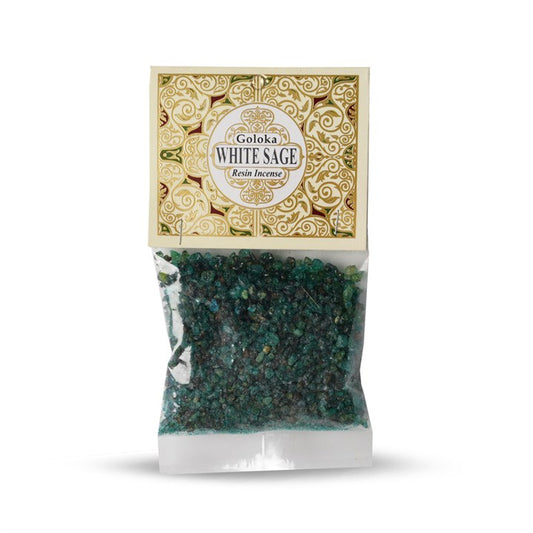White Sage Natural Resin Incense 1oz Pack
