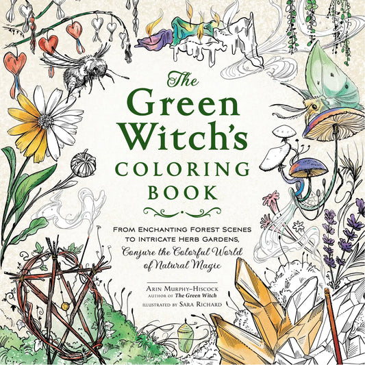 Green Witch's Colouring Book