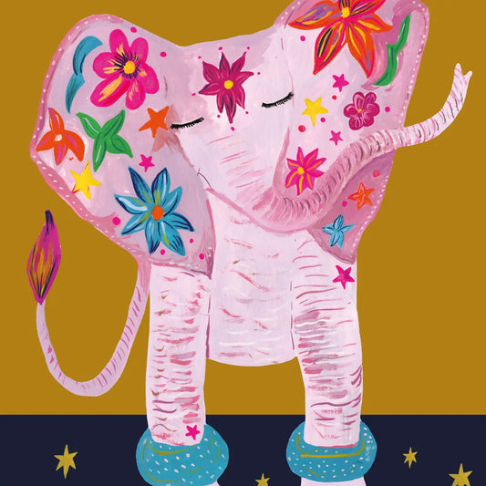 Carnival Elephant Greetings Card - HCWB347