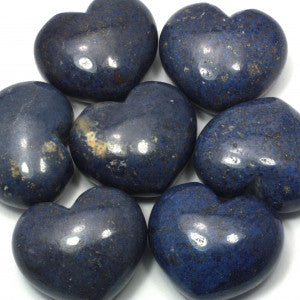 Dumortierite Heart Stone - Stone of Patience and Intellect - HS867