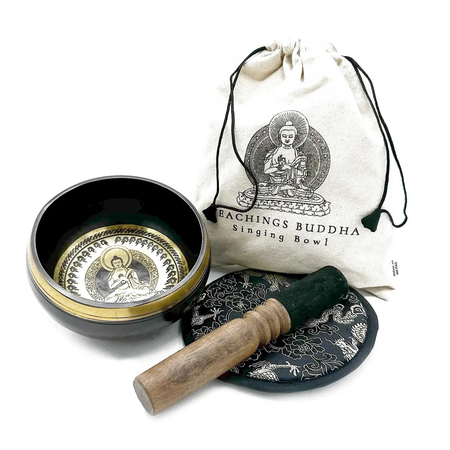 Artisan Singing Bowl Gift Set - Buddha