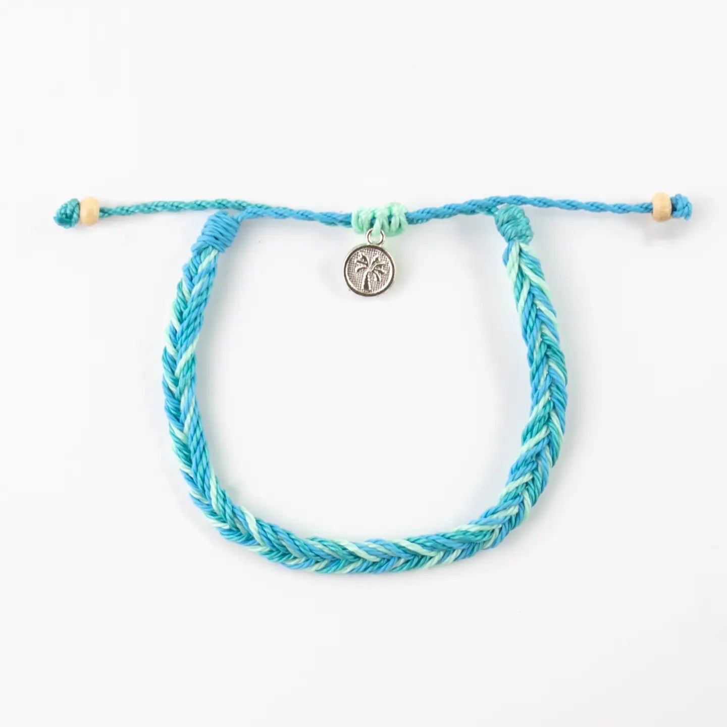 Kima Braided Bracelet, Adjustable Cord Bracelet - Ocean Tones - Pineapple Island - PNP3