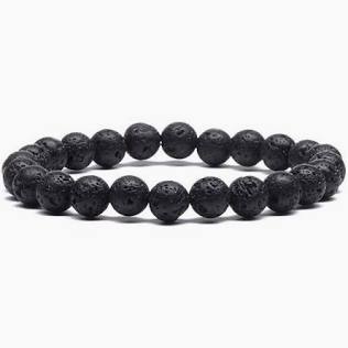 Lava Stone Power Bracelet - Stone of Strength and Courage - BC361
