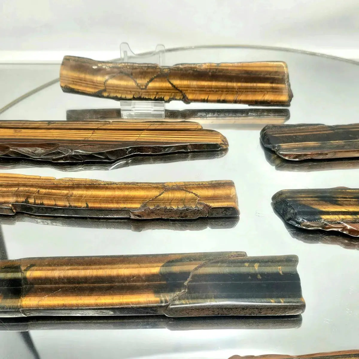 Tiger's Eye Slice- Stone of Sociability and Practicality - TE15