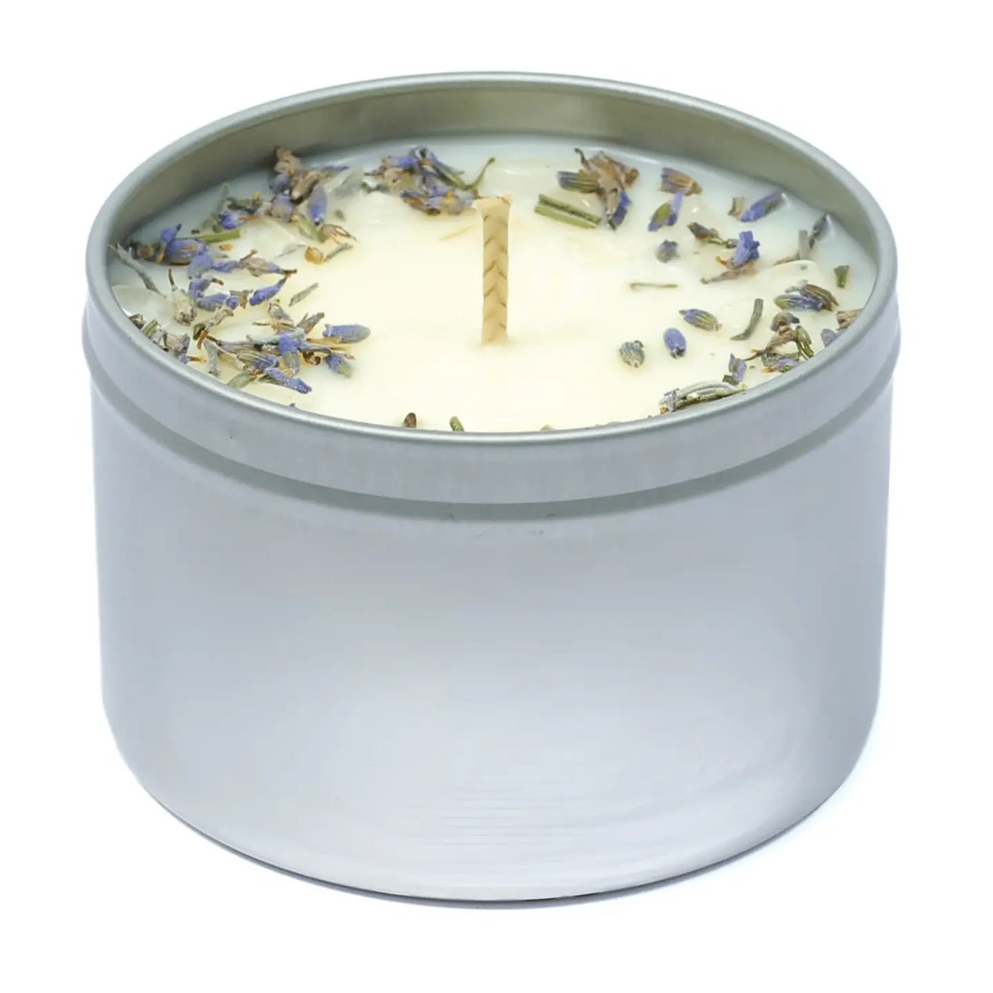 Lavender Crystal Infused Scented Candle