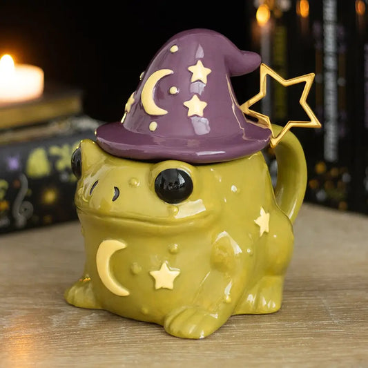 Magic Toad Shaped Halloween Mug with Spoon