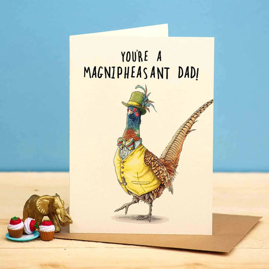 Magnipheasant Dad Card - Father's Day Greeting Card - FD09
