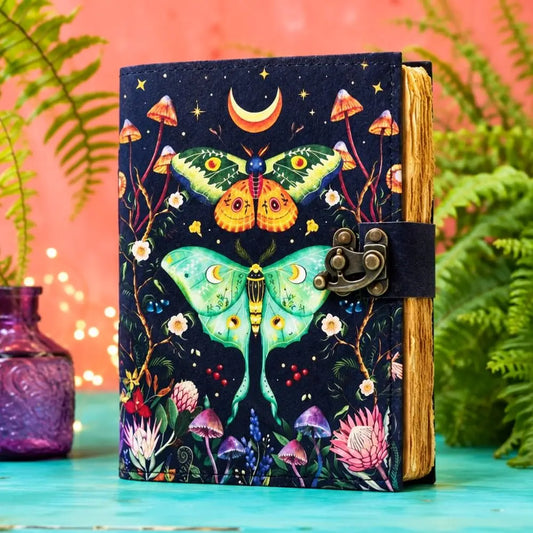 Moth & Butterfly Notebook Journal with Clasp - PAPN072