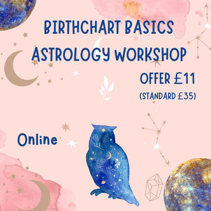 Online Birthchart Basics Astrology Workshop - AVAILABLE NOW