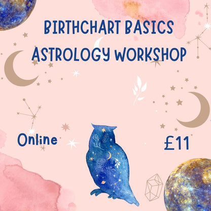 Online Birthchart Basics Astrology Workshop - AVAILABLE NOW