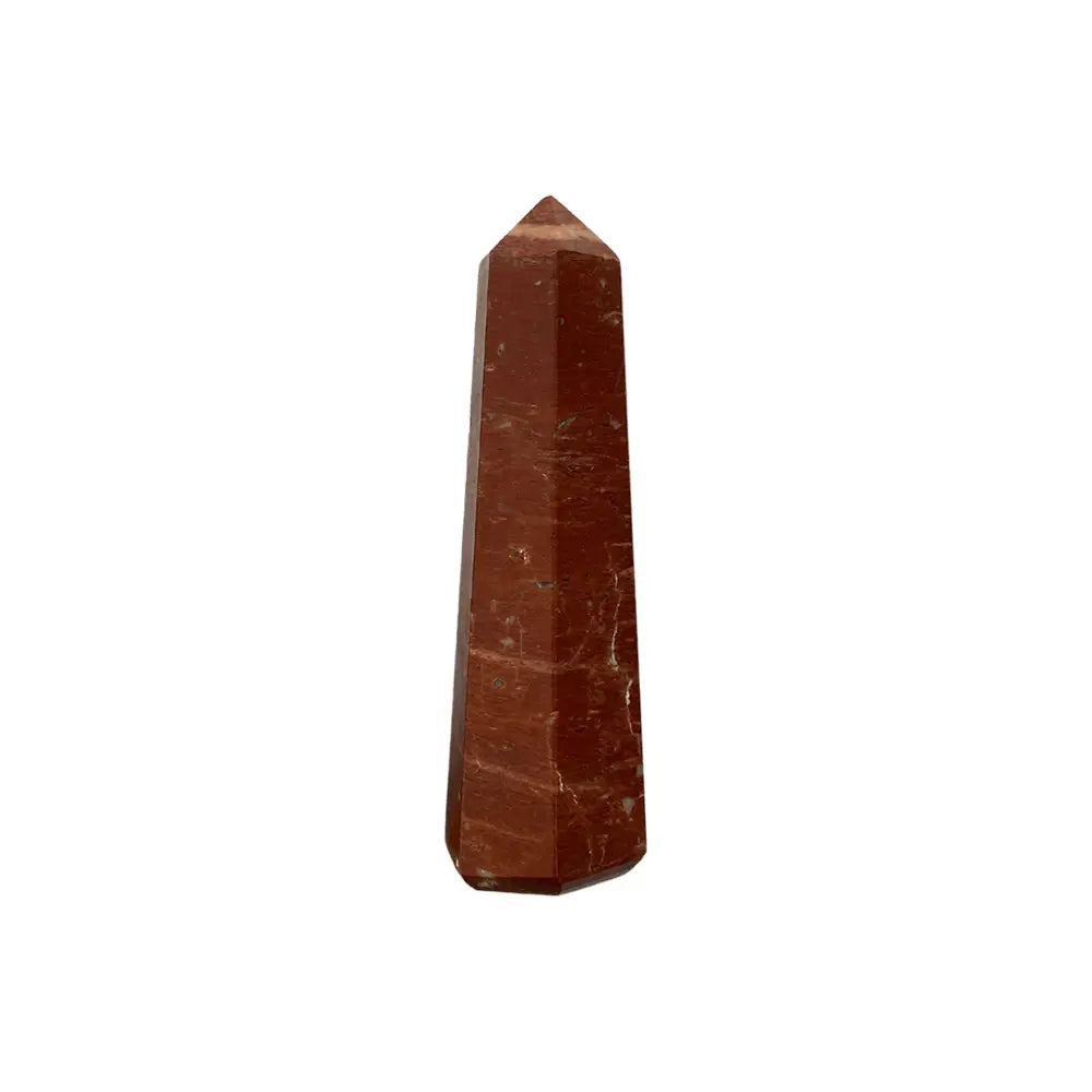 Red Jasper Obelisk Tower, 5-7cm - Stone of Strength and Courage - OBT28
