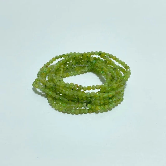 Multi-Faceted Peridot Bracelet - The Stone of Refreshment - MFB1