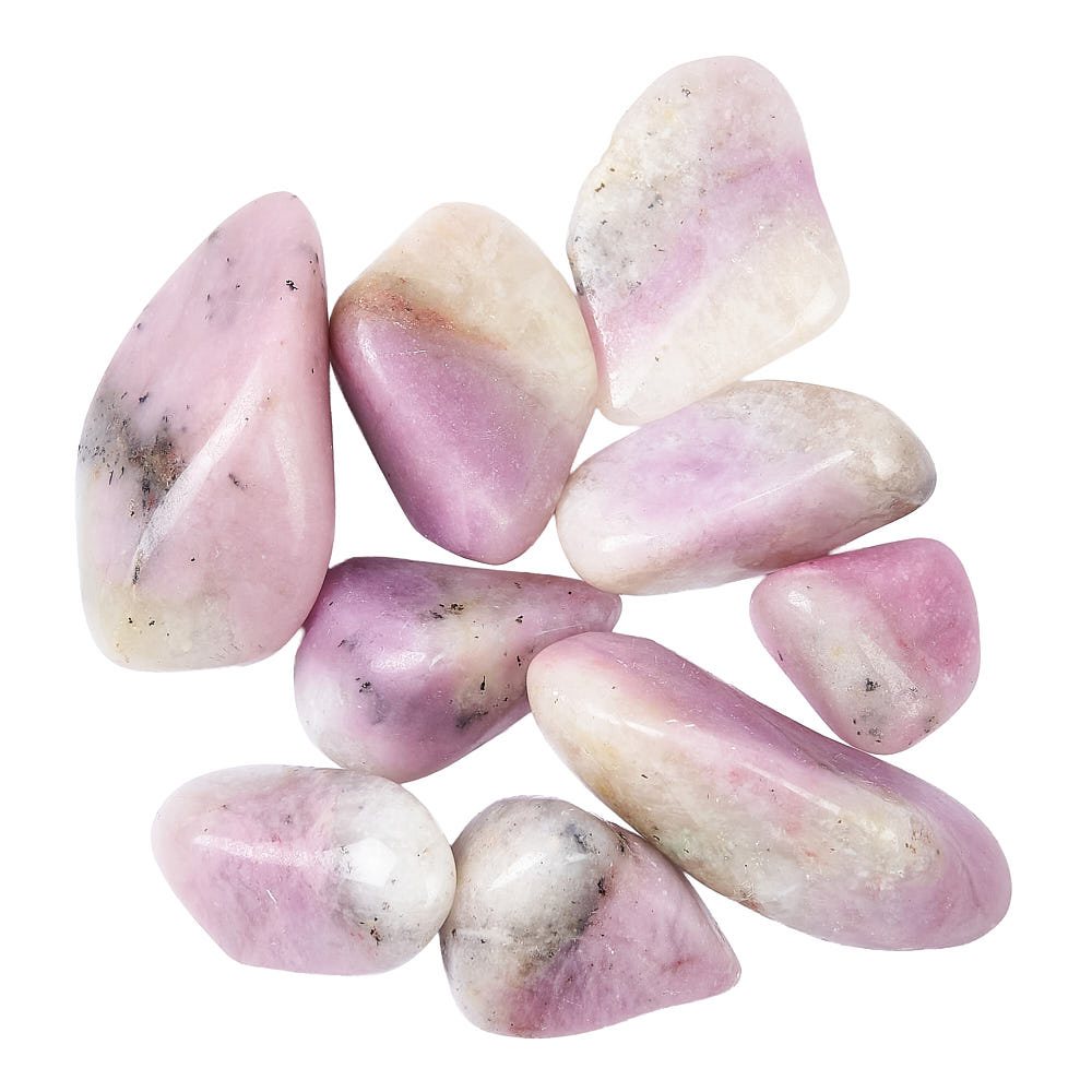 Petalite with Lepidoloite Tumble Stone - Stone of Emotional Healing and Spiritual Calm