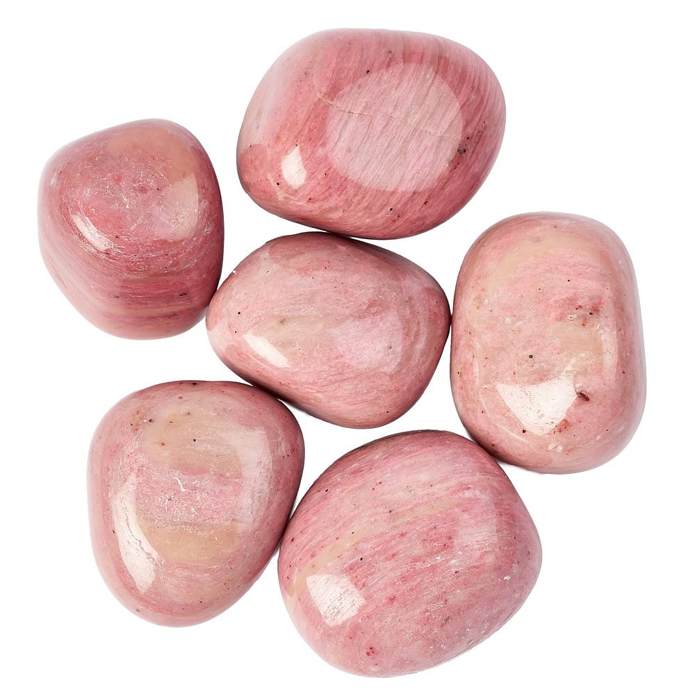 Pink Petrified Wood Tumble Stone - Stone of Grounded Healing and Emotional Stability