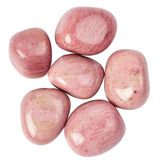 Pink Petrified Wood Tumble Stone - Stone of Grounded Healing and Emotional Stability