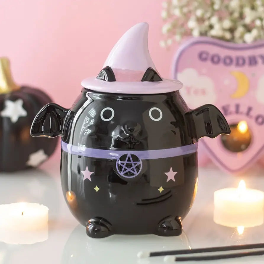 Pastel Bat Cat Gothic Halloween Oil Burner