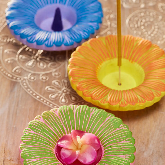 Petal Incense & Tealight Holder-IH19