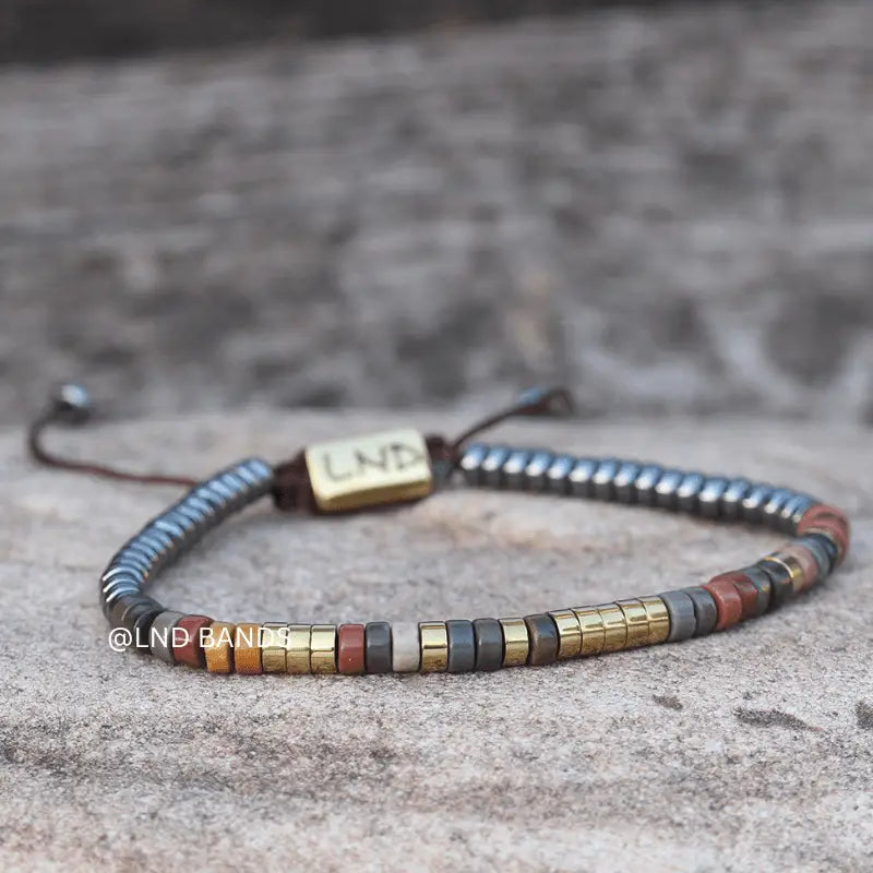 Tibetan Natural Stone - Picasso Jasper - Hug from Heaven - 0145