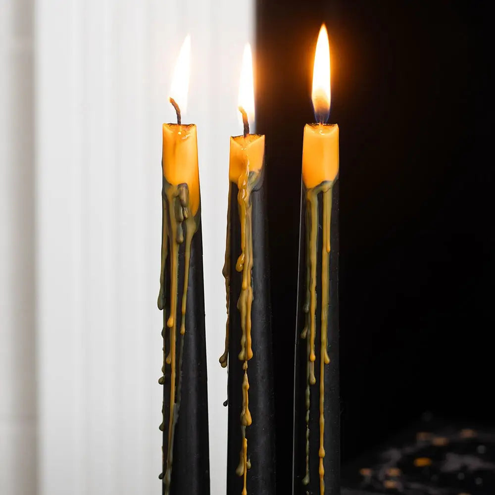 Pumpkin Guts Oozing Halloween Taper Candles- SOLD INDIVIDUALLY