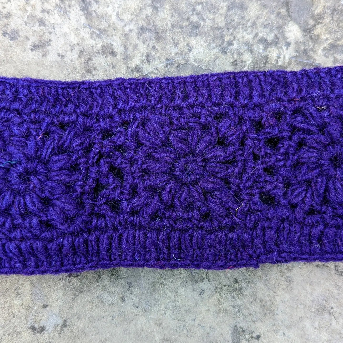 Purple Crocheted Headband - JHB71