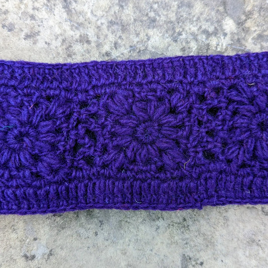 Purple Crocheted Headband - JHB71
