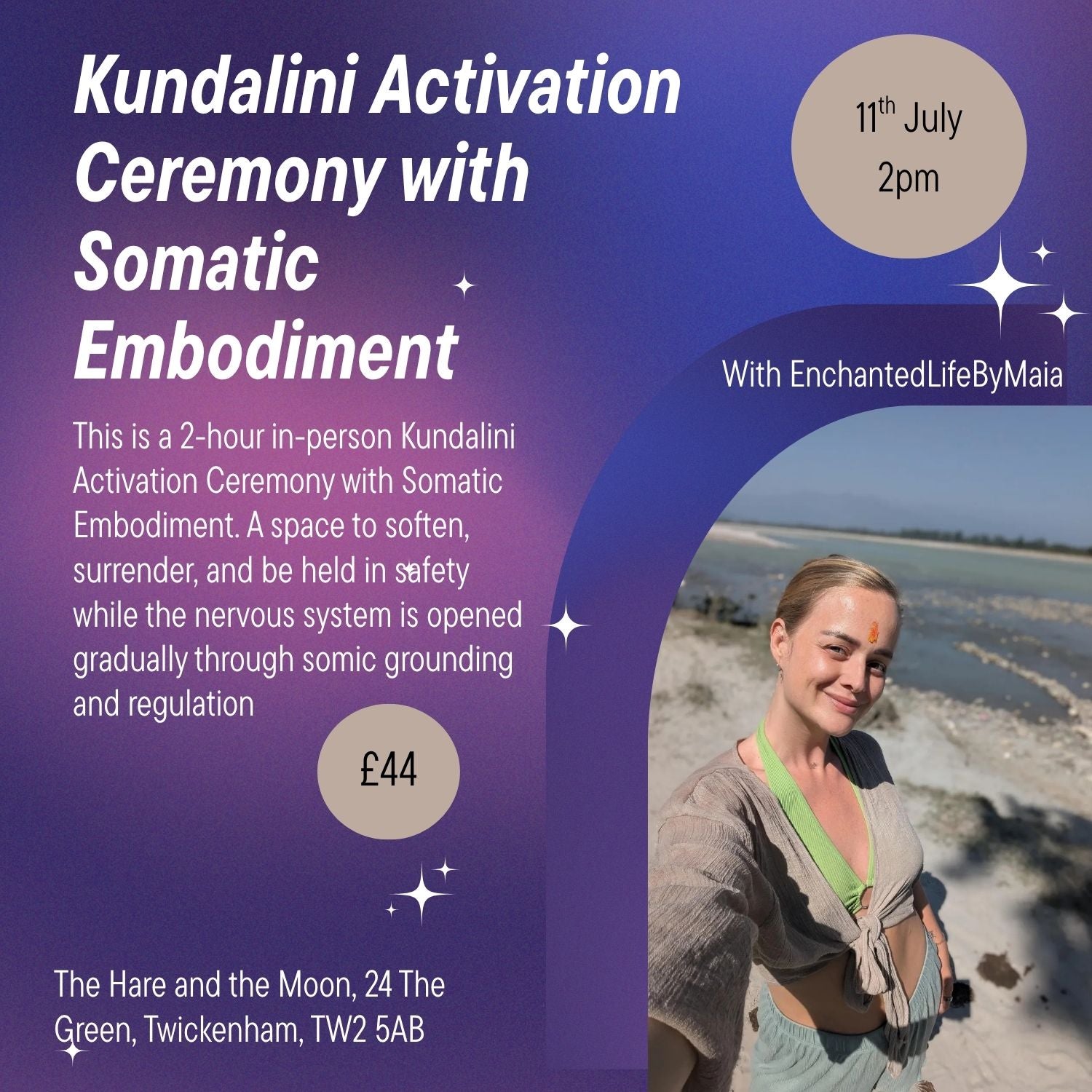 Kundalini Activation Ceremony with Somatic Embodiment