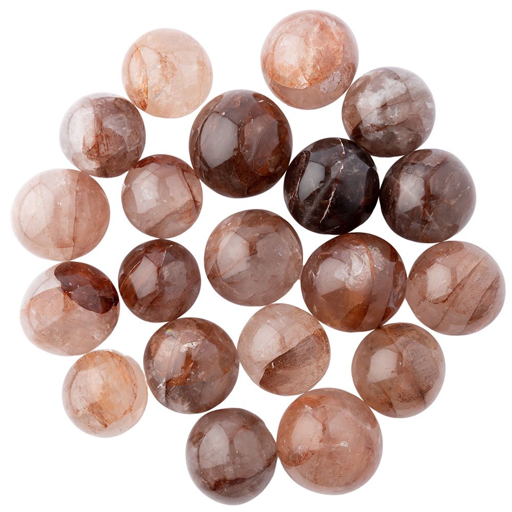Red Hematoid Quartz Tumble Stone - Stone of Vitality and Grounded Strength