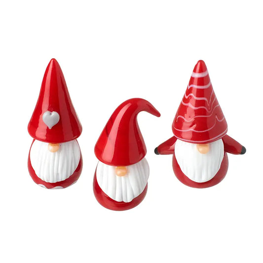 Red Glass Xmas Gonks - JNJ124