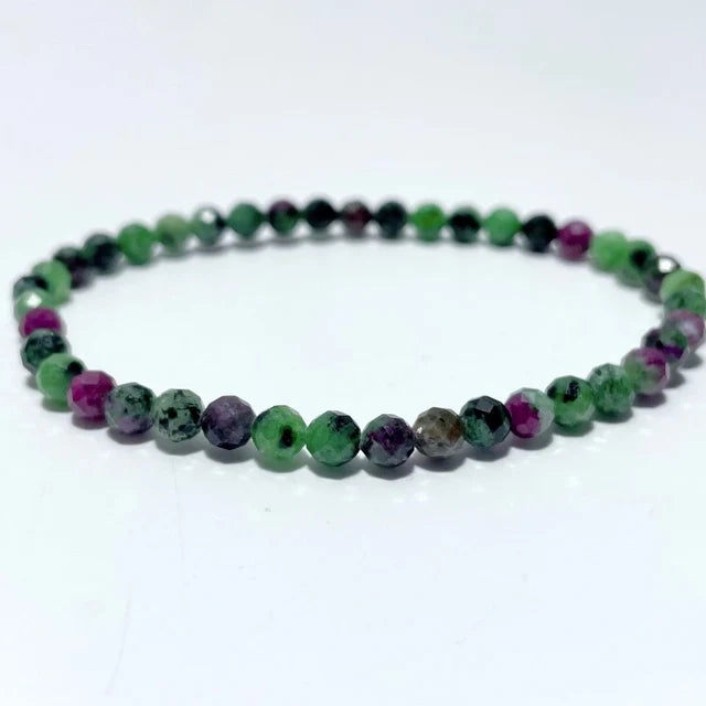 Multi-Faceted Ruby Zoisite Bracelet - MFB5