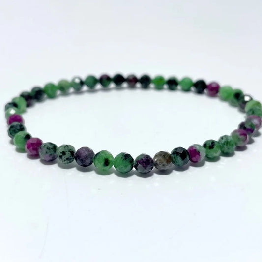 Multi-Faceted Ruby Zoisite Bracelet - MFB5