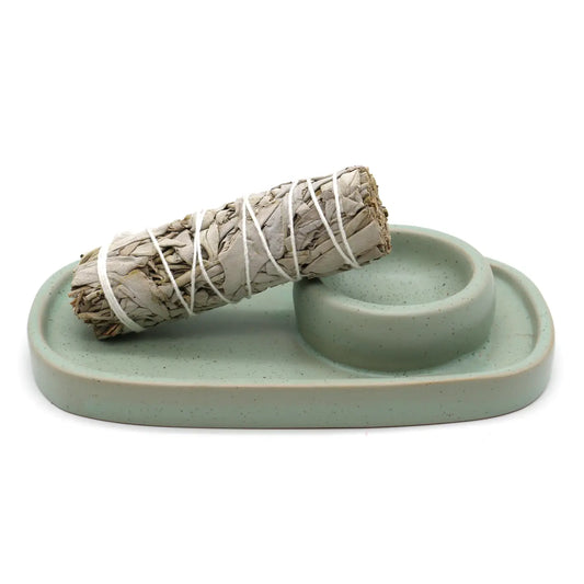 Sage Green Ceramic Burner 6.5”