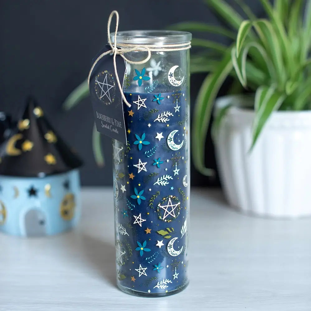 Solstice Spell Print Blackberry & Pine Tube Candle