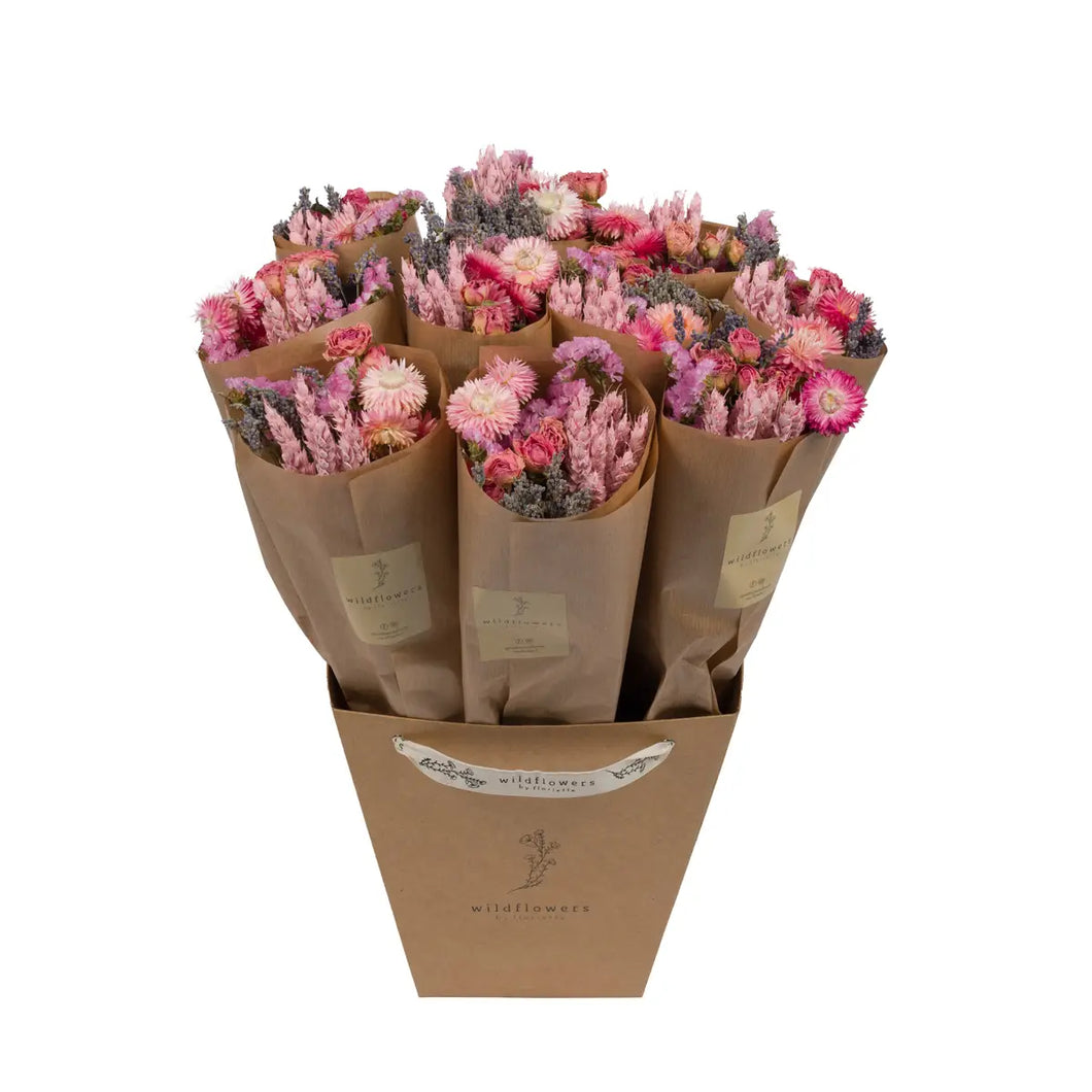 Dried Flower Bouquet - Pink - DF6
