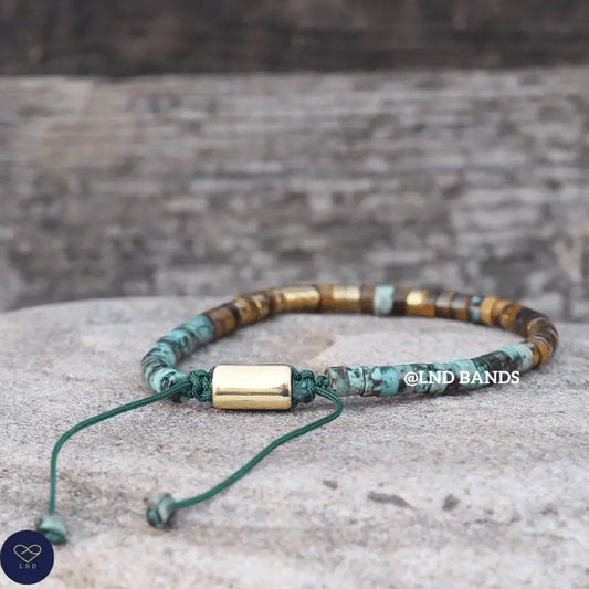 Tibetan Natural Stone - African Turquoise beads - Strong As Fuck - 0429