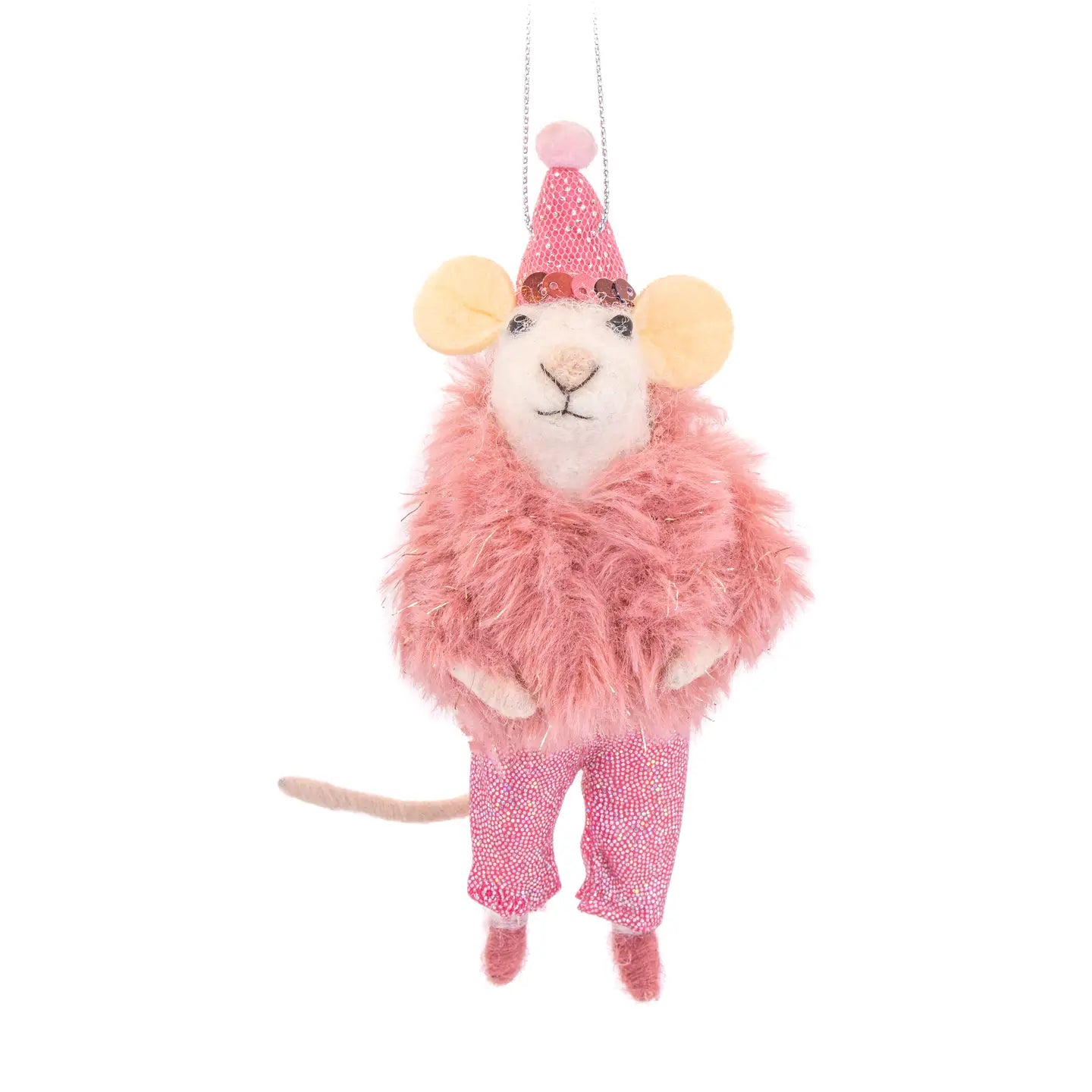 Stylish Mouse Felt Decoration - FELTXM155