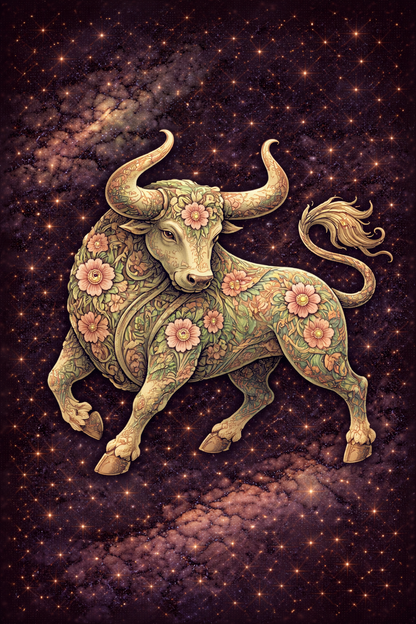 Zodiac Constellation Greeting Card - The Hare and the Moon