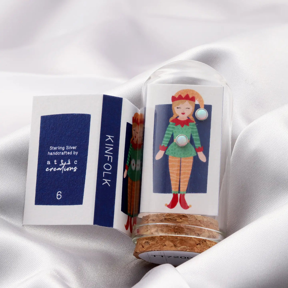 TT72006 - Kinfolk Green Elf with Moonstone Studs