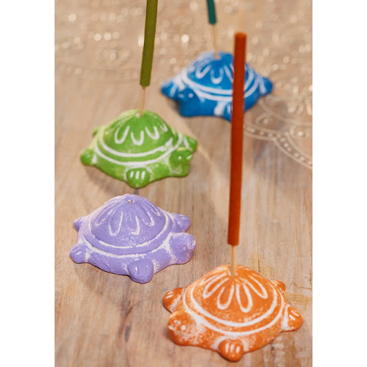 Terracotta Turtle Incense Holder-IH17