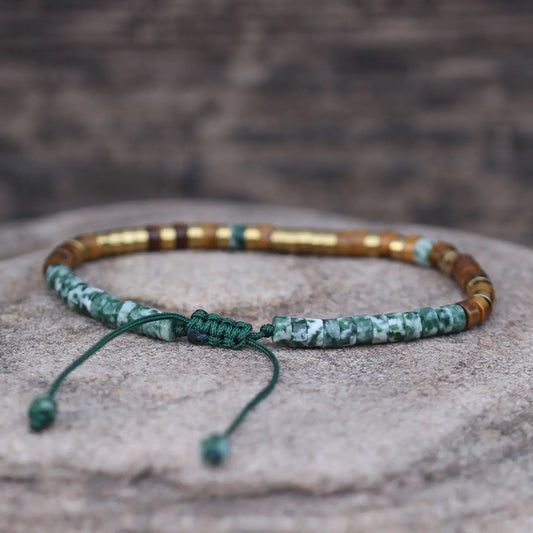 Tibetan Natural Stone - Protect Your Peace - Tiger Eye - 0398