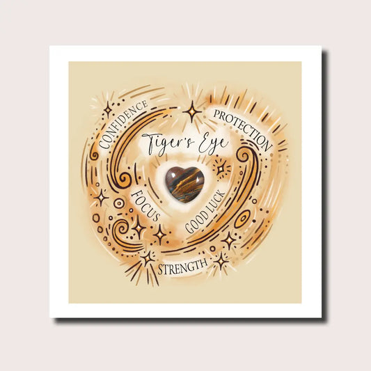 Sybil Love Tigers Eye Greeting Card - SYL04