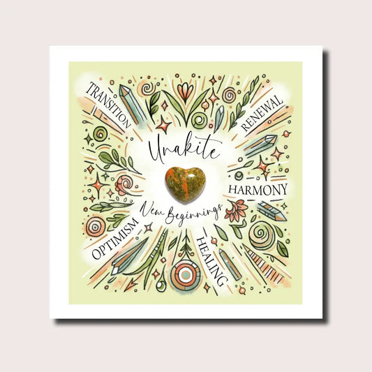 Sybil Love Unakite Greeting Card - SYL05