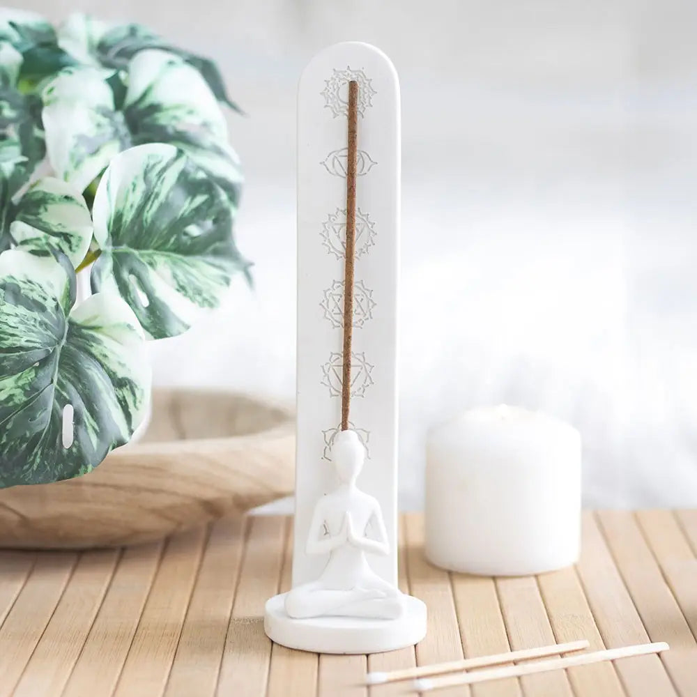 White Ceramic Buddha Face Oil Burner and Wax Warmer