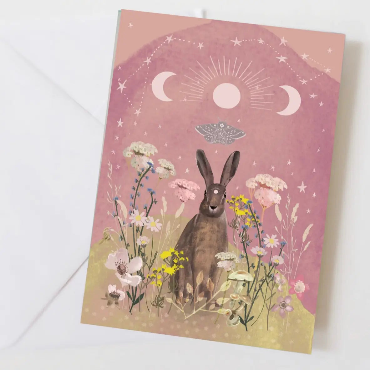 Wildflowers Hare Greeting Card - GAE11
