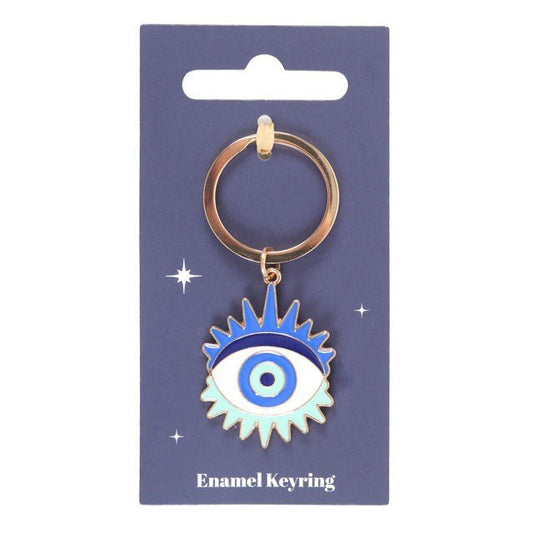 ALL SEEING EYE METAL KEYRING - The Hare and the Moon