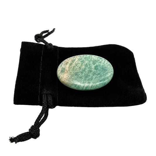 Amazonite Worry Stone - Stone of Courage and Truth - WS86