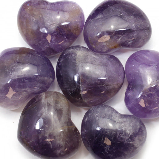 Amethyst Heart - Stone of Healing and Beauty  - HE94