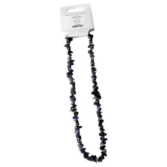 Amethyst Chip Necklace - Stone of Healing and Beauty - CN235
