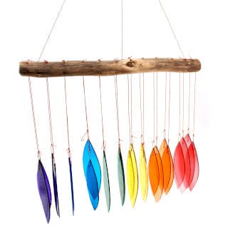 Ancient Wisdom Windchimes Rainbow Glass Chime - Assorted