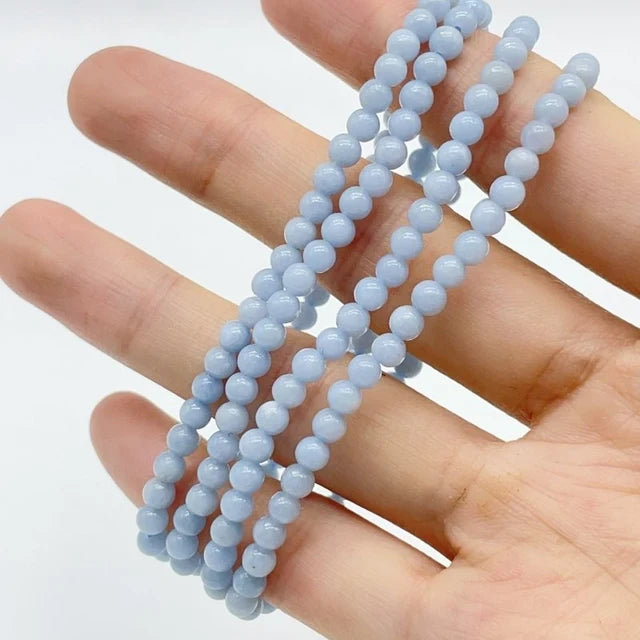 Angelite Mini Bead Bracelet - MINIB2
