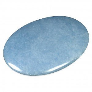 Angelite Palm Stone - Peace and Calm - PS607 - The Hare and the Moon